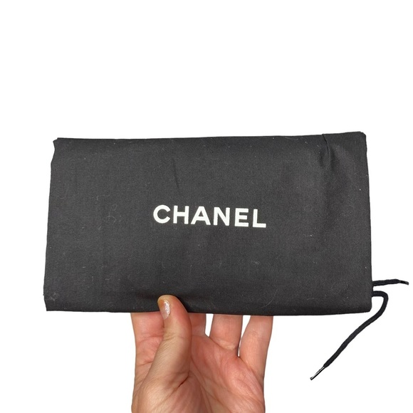 Authentic CHANEL Cambon Black Quilted Lambskin Leather & Black CC Long Wallet - Picture 12 of 16
